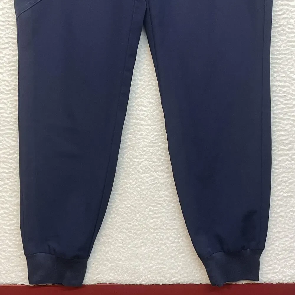 FIGS Scrub Jogger Pants Mens Medium Tall Navy Technical Collection Zip Cargo
